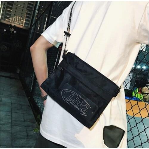 Unisex Trendy Shoulder Bag Nylon Waterproof Messenger Bag Outdoor Portable Phone Bag