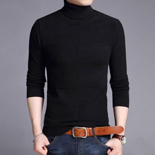 2020 New Fashion Brand Sweaters Men Pullover Woolen Slim Fit Jumpers Knitred Warm Thick Autumn Korean Style Casual Men Clothes