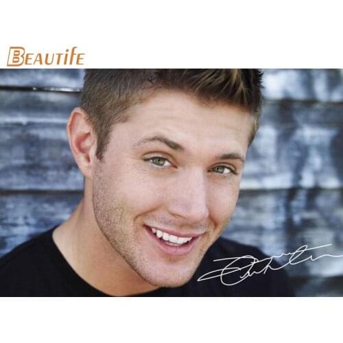 New Arrival jensen ackles Poster Cloth Silk Poster Home Decoration Wall Art Fabric Poster Print30x45cm,40X60cm.50X75cm,60X90cm