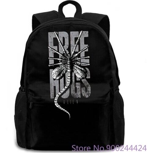 Officially Licensed Alien Free Hugs Facehugger Design Printed women men backpack laptop travel school adult student