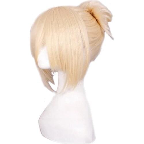 Anime Attack on Titan Cosplay Wig Annie Leonheart Blond Synthetic Hair Halloween Party Women Girls Cosplay Wigs + Wig Cap