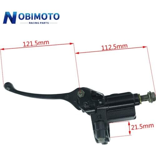 Balck 7/8" 22mm Front Right Brake Lever Hydraulic Master Cylinder Motorbike Brake Lever For ATV Dirt Bike Scooter DS-129-1
