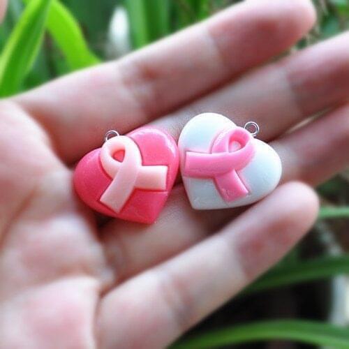 Resin charms necklace heart hope pendant for DIY Necklace/Bracelet