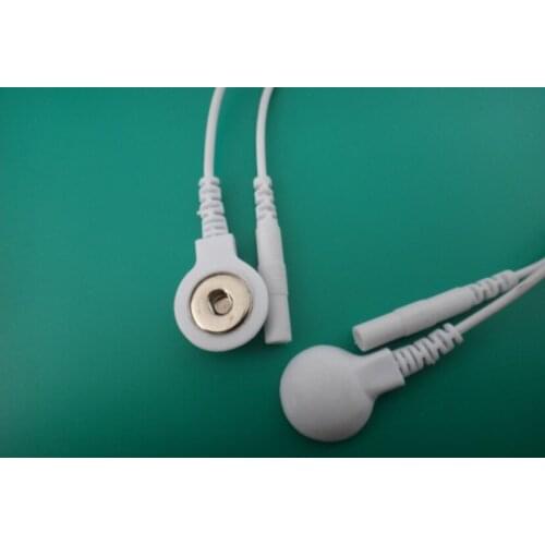 Durable Medical Tens Unit Electrode Lead Wires/Cables for EMS machineTens Lead Wire Adapters - 2mm Pin to 3.5mm Snap Connector