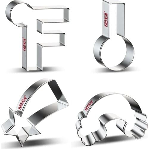 ZADE Weather Cookie Cutter Lightning Bolt for Biscuit Baking Rainbow Cookie Cutter- Stainless Steel