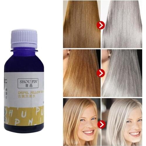 100ml No Yellow Shampoo Purple Shampoo Toner Remove Yellow Anti Brassy Color Protecting For Silver Blonde Bleached Gray Hair Dye