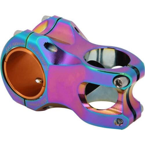 Bike Stem 31.8-35x50mm Bicycle Handlebar Riser Stem Colorful Road Mountain Bike 28.6mm Front Fork Stem Bicycle Parts