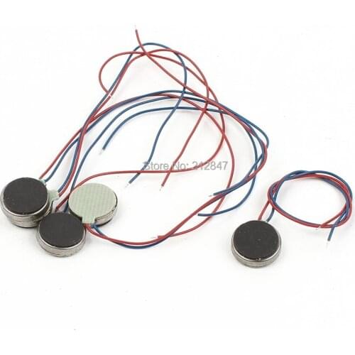 5pcs DC3V/0.1A 1.5V/0.05A 10x2.7mm Coin Vibration Motor