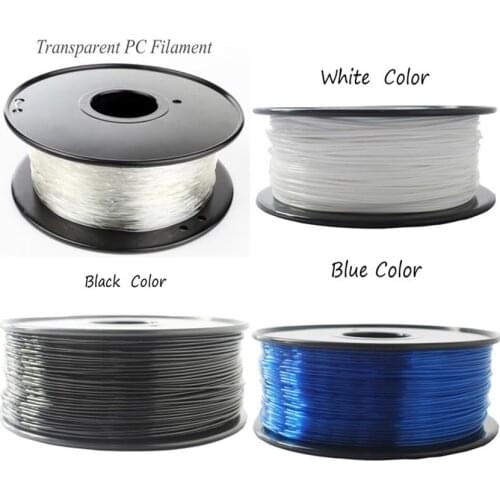 1.75/3mm Premium PC Filament for 3D Printer Polycarbonate Filament Strong Thermoplastic Temperature-Resistance