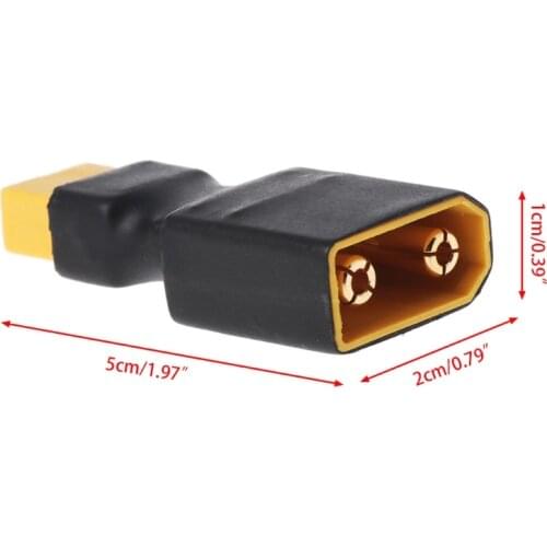 XT90 Male Plug Convert To XT60 Female Plug Connector Plug for Battery Charger of RC Wireless Car RC Model Plane Multicopter