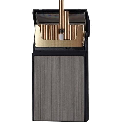 5.2mm*20 Cigarettes Women Metal Plastic Slim Cigarette Box Case 107mm*60mm*18mm