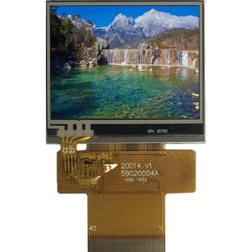 2.0 inch 240*320, ILI9342C, 8 /9/16/18 bit MCU SPI+RGB SPI interface TFT LCD sunlight readable IPS with touch panel