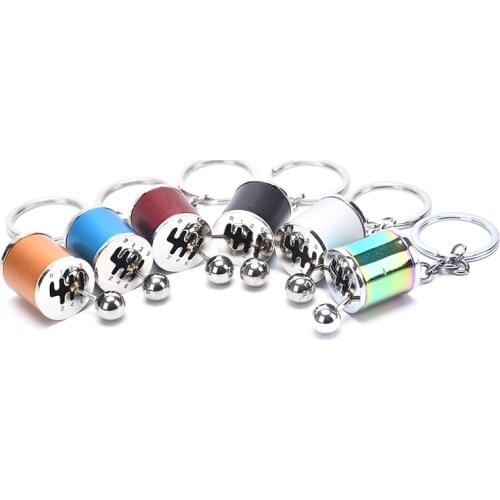 1pc Zinc Alloy Removable Transmission Gear Shift Gearshift Knob Gearbox Keychain Keyring Key Chain For Car Key Bag Decoration