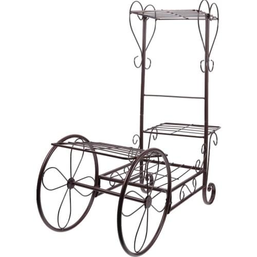 1pc Flower Plant Holder Stand Balcony Garden Flower Pot Bonsai Display Shelf