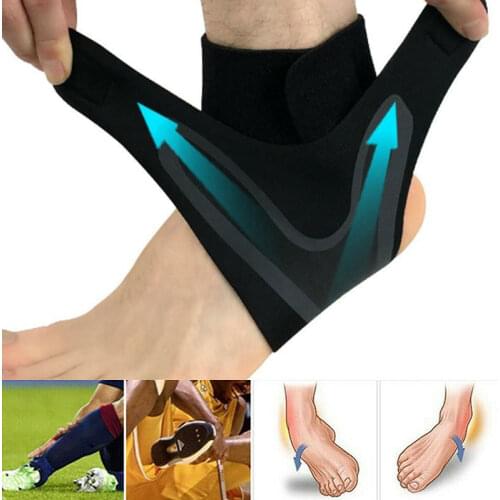 1pc Sport Ankle Support Brace Elastic High Protect Guard Band Safety Running Basketball Fitness Foot Heel Wrap Bandage