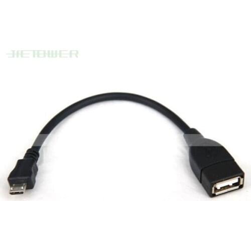 100pcs/lot Plug Male micro 5pin to Female USB OTG Host Data Cable For GS2 GS II I9100 MOTO XOOM TG01 Free Shipping HKPAM CPAM
