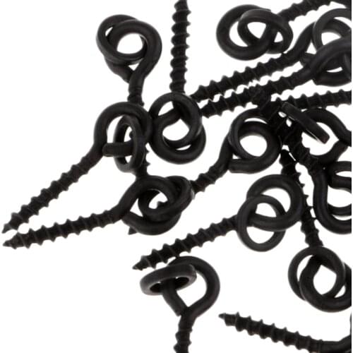 25pcs Round Ring Bait Screws for Fishing Tackle Boilie Bait Up Chod Rigs