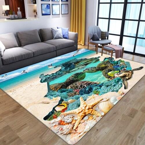 3D Creative pattern Carpets for Living Room Bedroom Area Rug Cartoon Kid Play Mat Soft Flannel Memory Foam Child Game Big Carpet