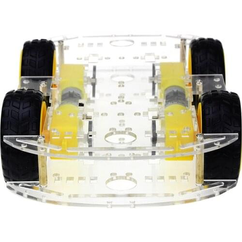 4WD Smart Robot Car Chassis Kits with Speed Encoder New Smart Car Chassis Diy Wheeled Robotic Car Chassis Diy