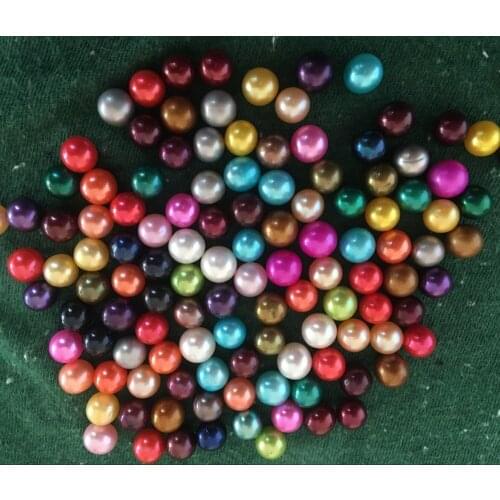 6-7mm Round Mixed Colors Akoya Oyster Pearls AAA Quality Bright Color Round Akoya Pearls for DIY Jewelry Wish Pearl Beads FP143