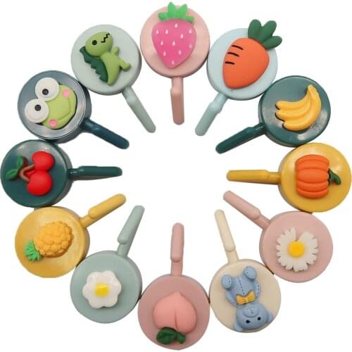 9Pcs/Set Hooks Cartoon Adhesive Wall Pothooks For Bags Keys Robe Coat Animal Wall Hangers Bathroom Kitchen Sticky Hook