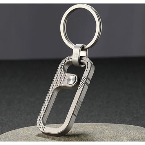 Top Luxury Titanium Car Key Chain Ultimate Super Light Flagship Titanium KeyChain Fine Jewelry for Key Rings Best Gifts for Men