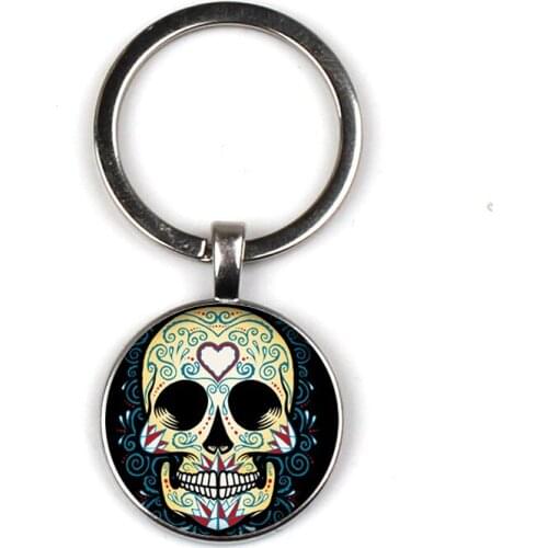 Keychain Glass Time Gem Keychain Key Jewelry DIY Custom Photo Personality Gift , Keychains gifts for men