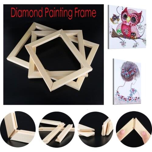 Multi size Wood Frame For Canvas Oil Painting Factory Price Picture Nature DIY Frame For Diamond Painting Picture Wall Art Decor