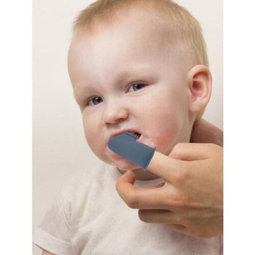 Baby Soft Finger Toothbrush Toddler Silicone Finger Toothbrush BPA-free Infant Toothbrush For Training Toys Child Gift