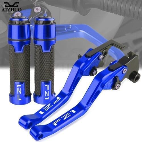 FOR YAMAHA FZ1FAZER FZ-1 2006-2015 2014 2013 FZ1 FAZER Logo Motorcycle CNC Short Brake Clutch Levers Handlebar Handle Bar Grips