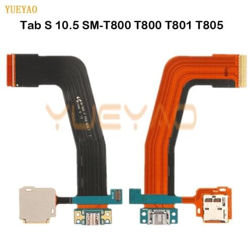 For Samsung Galaxy Tab S 10.5 SM-T800 T800 T801 T805 Micro USB Charge Charging Port Dock with SD Connector Flex Cable