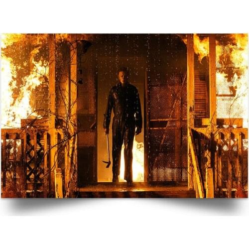 Halloween Kills Michael Myers Team Horror MOVIE Picture Art Film Print Silk Poster for Your Home Wall Decor 24x36inch