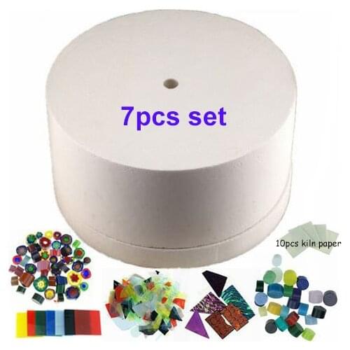 7Items/Lot Fuseworks Kiln Kit -Large Microwave Kiln, Dichroic Glass, Kiln paper & more