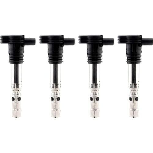 4Pcs Ignition Coil Pack Replaces 06A905155D, 06B 905 115R - Fits For Audi A4, A4 Quattro, A6 2.7T, Allroad 2.7T, TT, TT Quattro