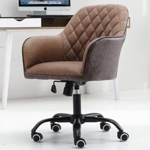 Nordic Computer Chair Lift Chair Swivel Back Chair Bedroom Study Chair Comfortable Long Sitting Office Chair Study Home