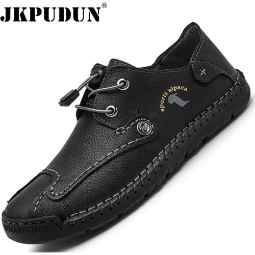 Leather Men Casual Shoes Breathable Sneakers Men Luxury Brand Loafers Slip-on Mens Driving Shoes Designer Classic Moccasins