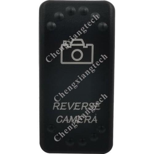 Laser Etched -REVERSE CAMERA- Led Backlit Rocker Switch Cap for Car Boat Truck Rv Switch Auto DIY Replacing, Cover Only