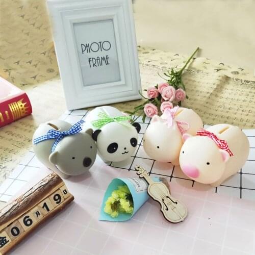 Cute childrens savings tank cartoon piggy deposit can prevaricate doll home desktop set up Douyin creative gift