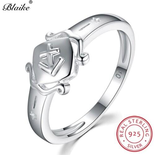 Solid s925 Sterling Silver Rings For Men Women Minimalist Constellation Sagittarius Ring Wedding Bands Couple Engagement Rings