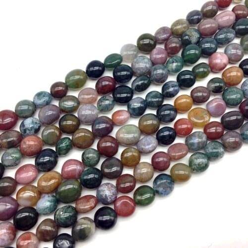 Natural Colorful Indian Agates Fancy Jaspers Loose Beads Chips Spacer 8-10 mm DIY Jewelry Making Supplies
