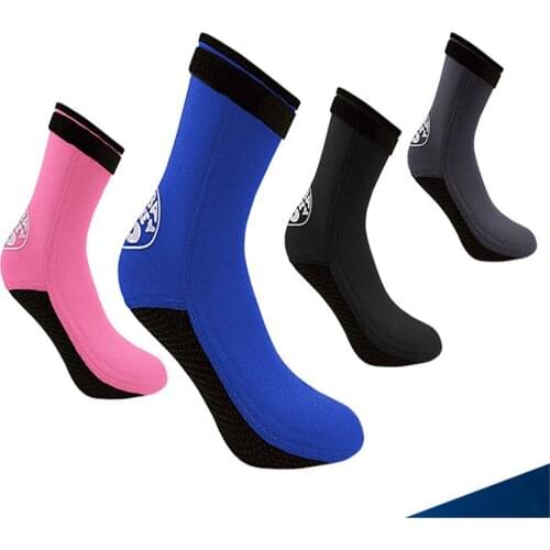 3mm Neoprene Diving Socks Swim Water Boots Non-slip Beach Boots Wetsuit Shoes Warming Snorkeling Diving Surfing Socks For Adults