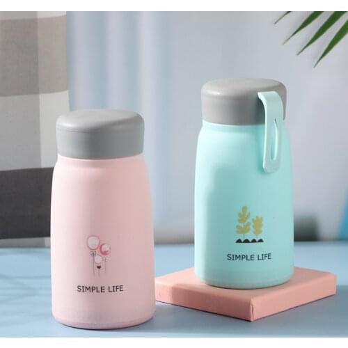Non-hot Cup Schoolgirl Cup Children Ins Cute Water Cup Plastic Shell Glass Drinkware Kawaii Water Bottle Eco Friendly