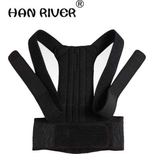 HANRIVER 2018 New black back appearance back correction with straps strengthening support straps
