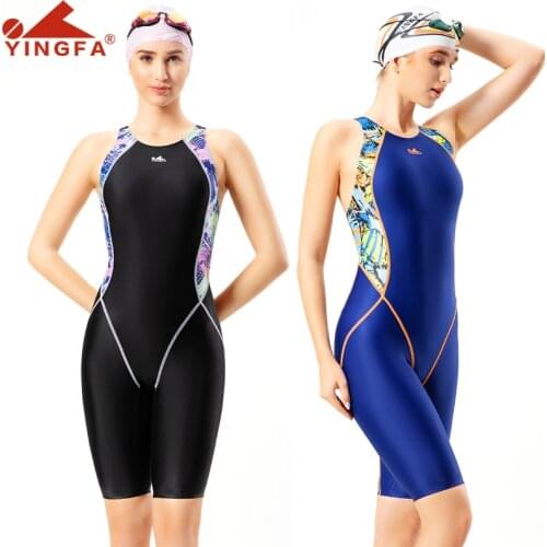 Yingfa New Professional Swimsuit Womens One-Piece Tight Competitive Competition Swimsuit Boxer Women Swimwear
