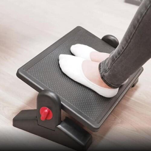 Adjustable Massage Foot Rest Footstool Under Desk Surface Comfy Footstool For Office Home Relieve Foot Fatigue