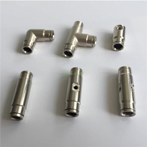 S113 Slip Lock Fitting Tee Connector Elbow Joiner Plug Brass Material Quick Connect to 3/8'' Pipe for Garden Misting System