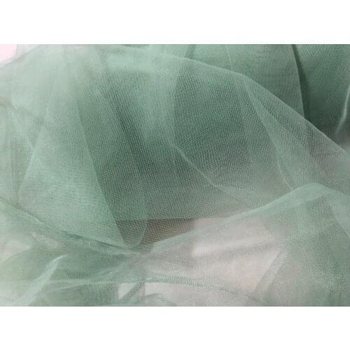Sage green 160cm wide 3meters/lot soft mesh tulle fine mesh fabric wedding fabric veil tutu petticoat blouse tops cloth