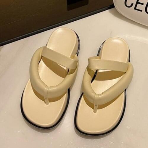 Brand 2021 Womens Slippers Summer New Fashion Slides Shoes Beach Sandals Women Outside Platform Leisure Flip Flops ZH88