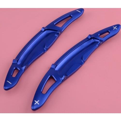 Aluminum Alloy Blue Car Steering Wheel Shift Paddle Shifter Extension fit for Porsche Panamera Cayenne Macan 718 911 918