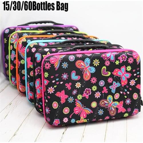 15/30/60 Bottles Diamond Painting Accessories Container Zipper Storage Bag New Bottles Of Suitcase 5D Butterfly Embroidery Tool